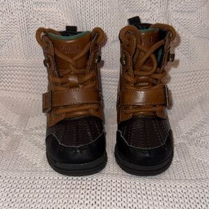 Polo by Ralph Lauren Kids Two-Tone Colbey Boots, 7